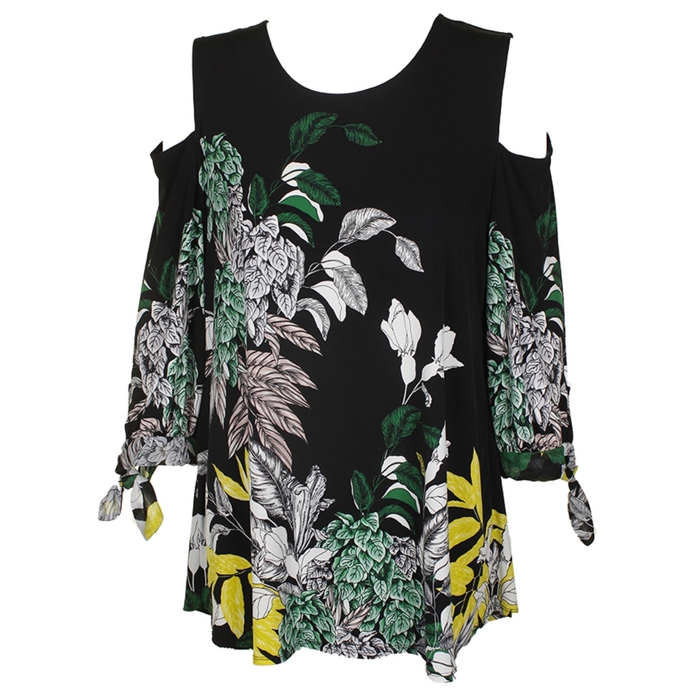 🌸Alfani Cold Shoulder Tropic Tunic Top 3/$10
